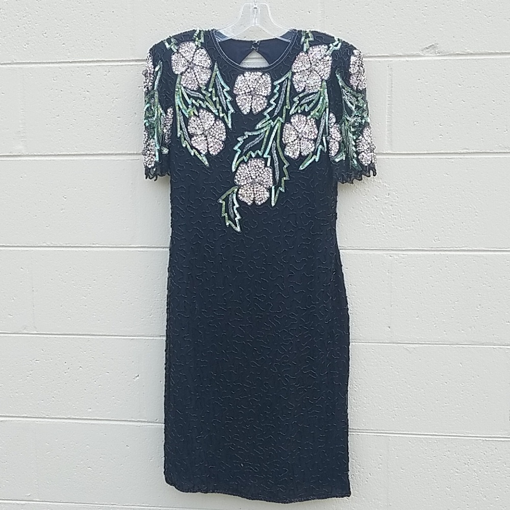 Scala Black Midi Dress